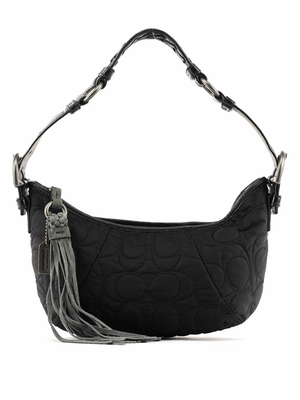 Coach Black 6791 Quilted Nylon Soho Y2K Vintage Shoulder Bag